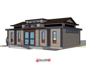 不同款式的公共廁所模型合集-5